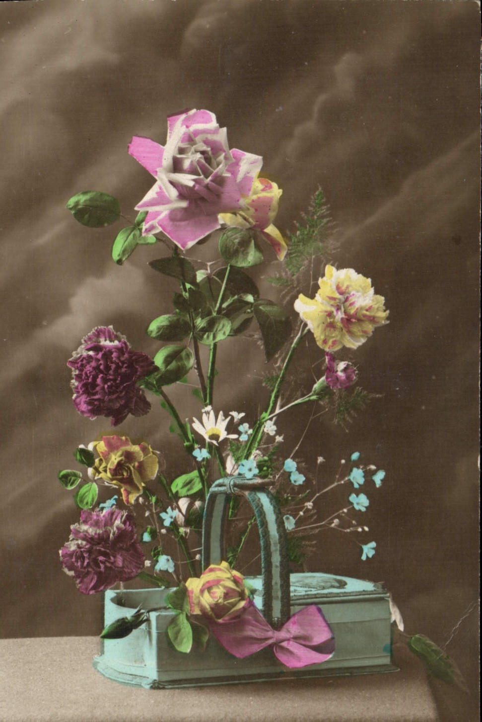 CPA Fantaisie Fleurs