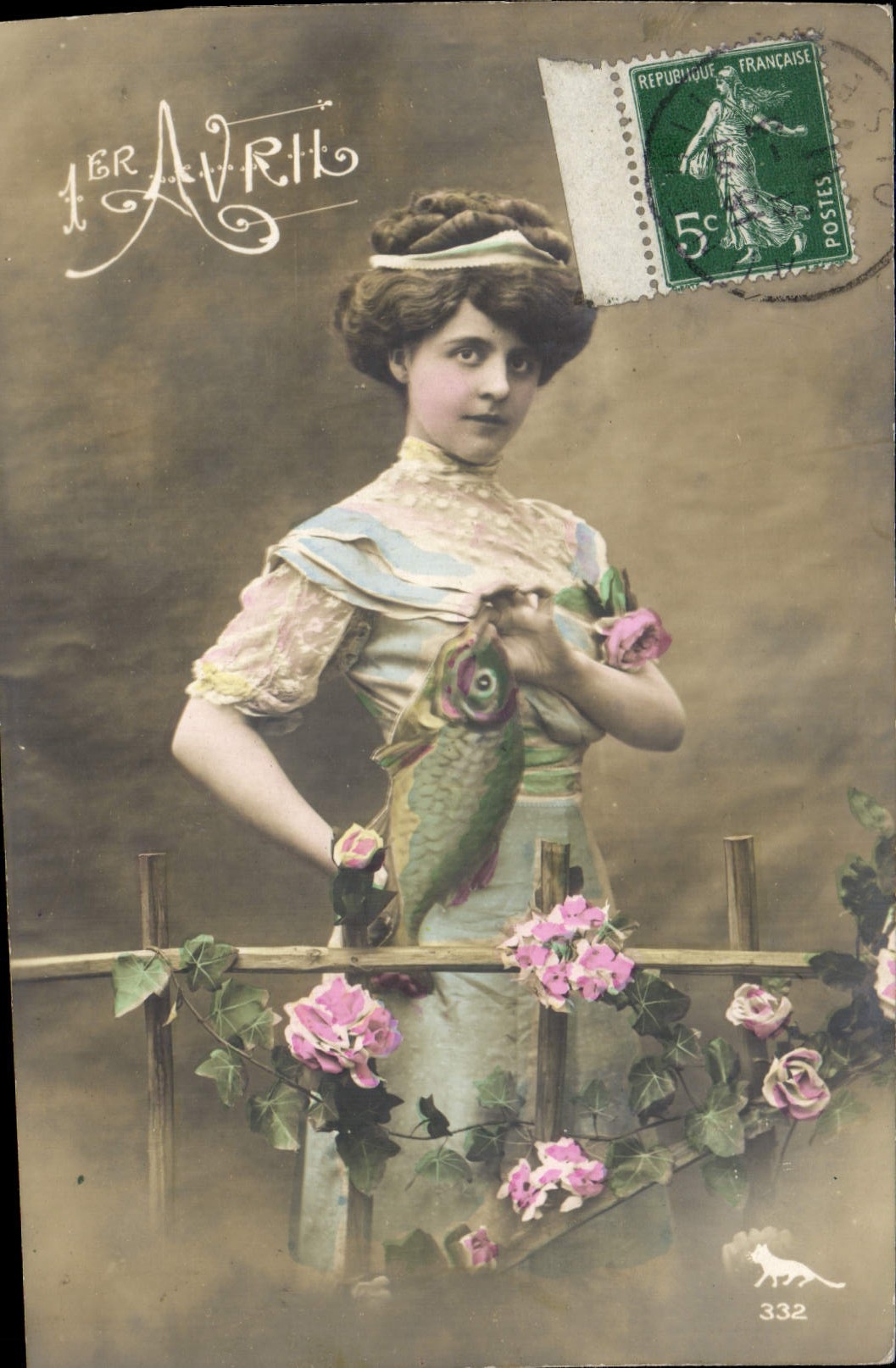 CPA Fantaisie Femme 1er Avril