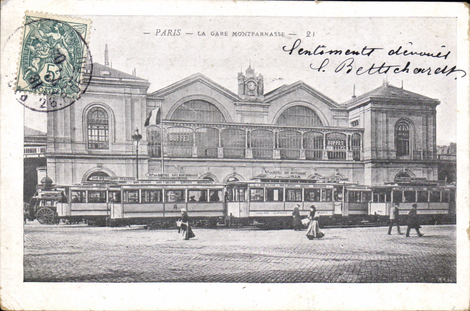 CPA Paris La Gare Montparnasse