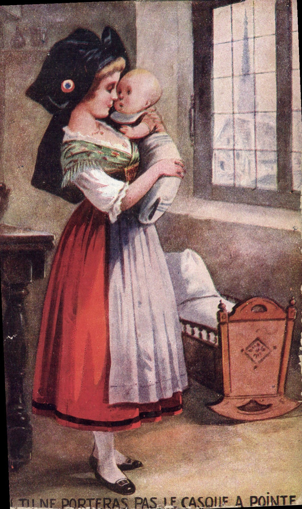 CPA Folklore Femme Alsace