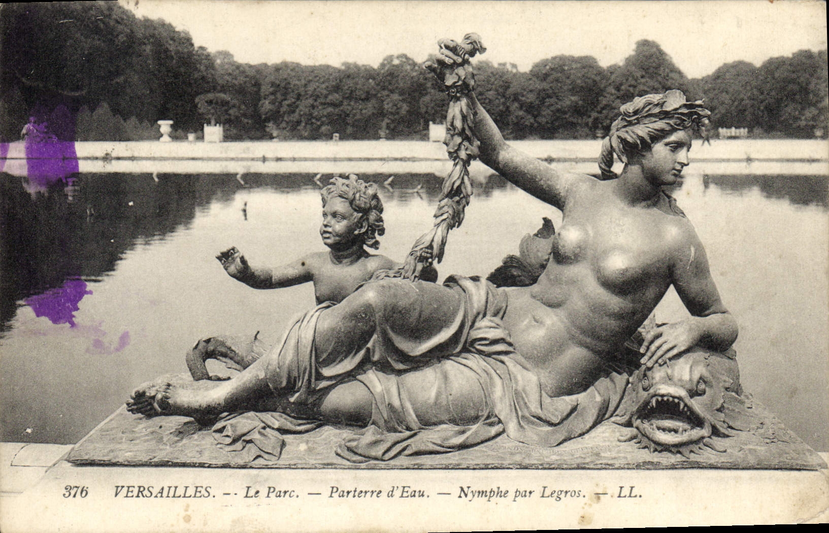 CPA Versailles Le Parc Parterre d'Eau Nymphe par Legros 