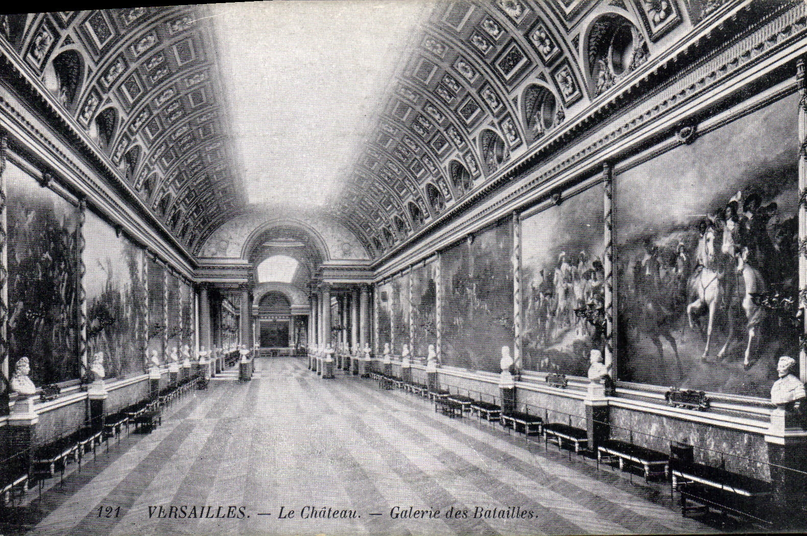 CPA Versailles Le Chateau Galerie des Batailles 