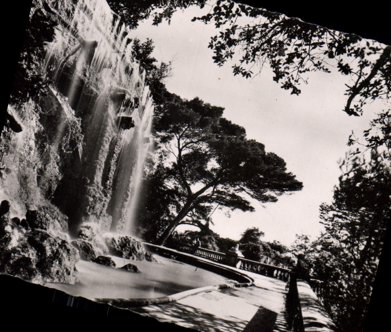 CPA La Cote d'Azur Nice Cascade du Chateau