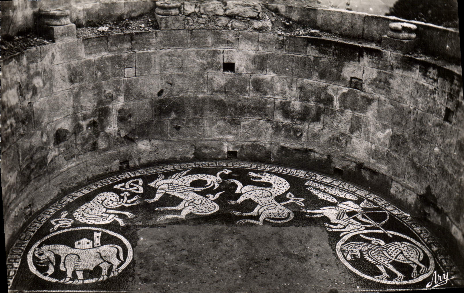CPA Ganagobie BA Mosaique du XII siecle 