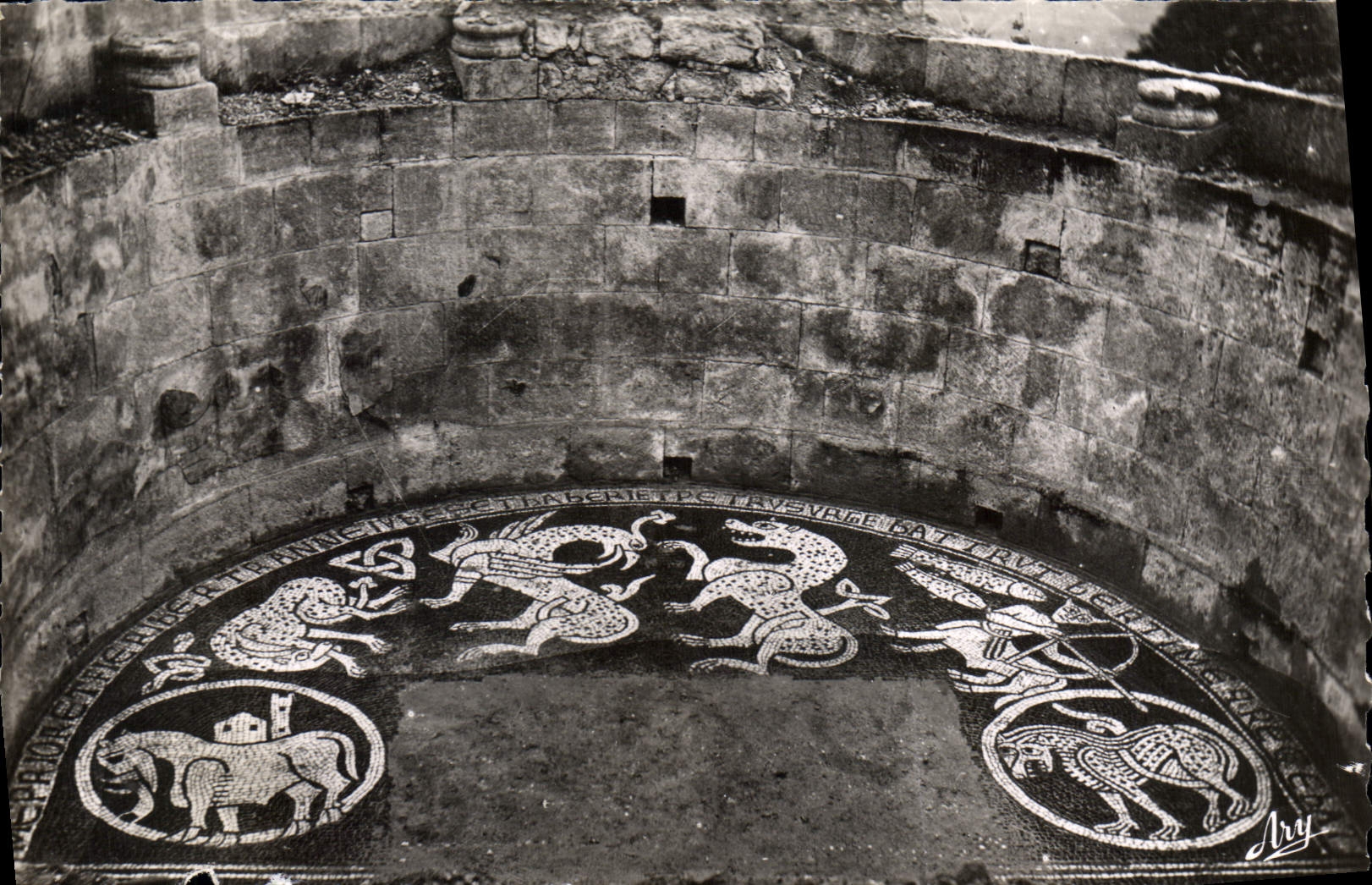 CPA Ganagobie BA Mosaique du XII siecle 
