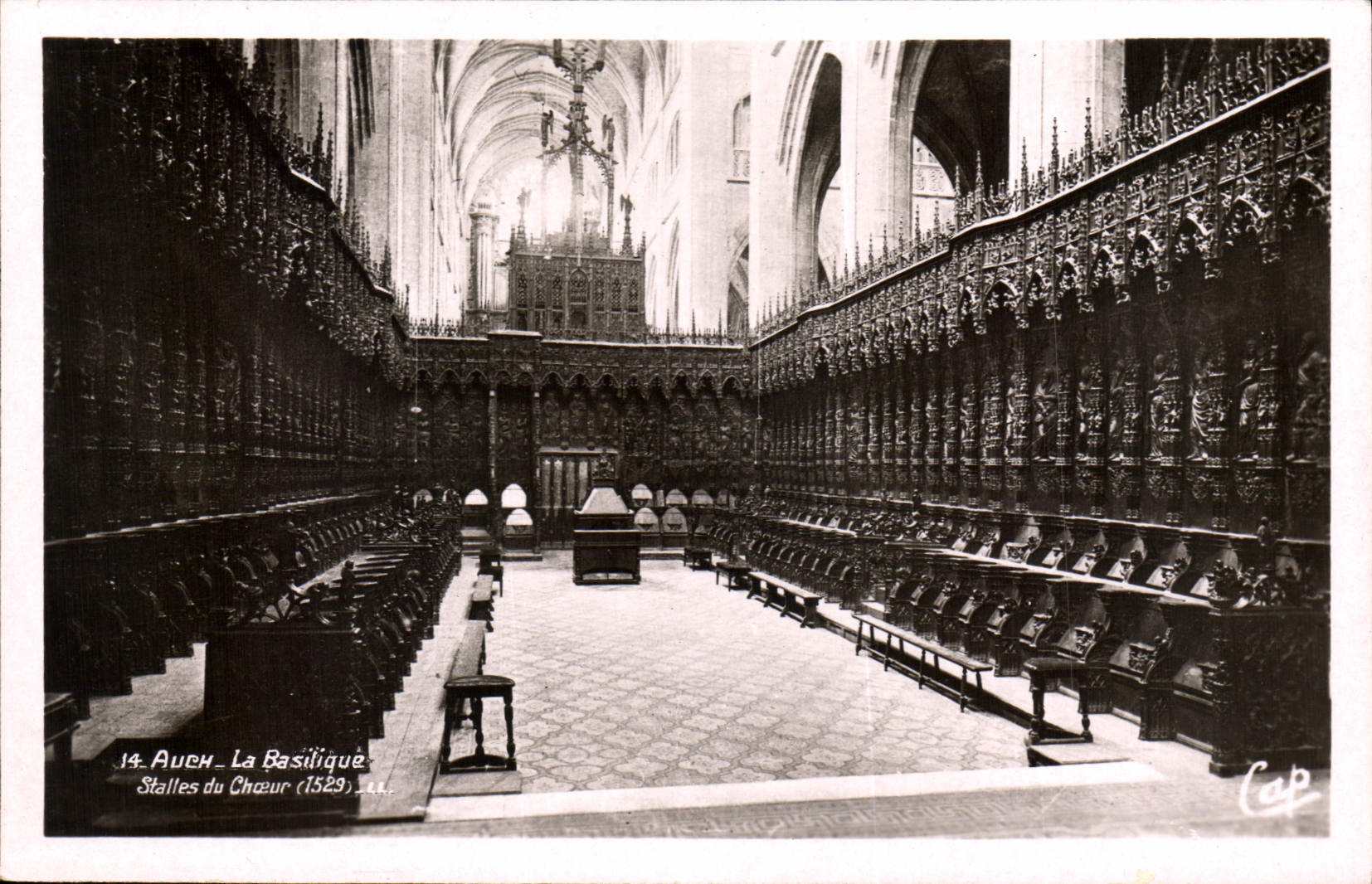CPA Auch La Basilique Stalles du Choeur 