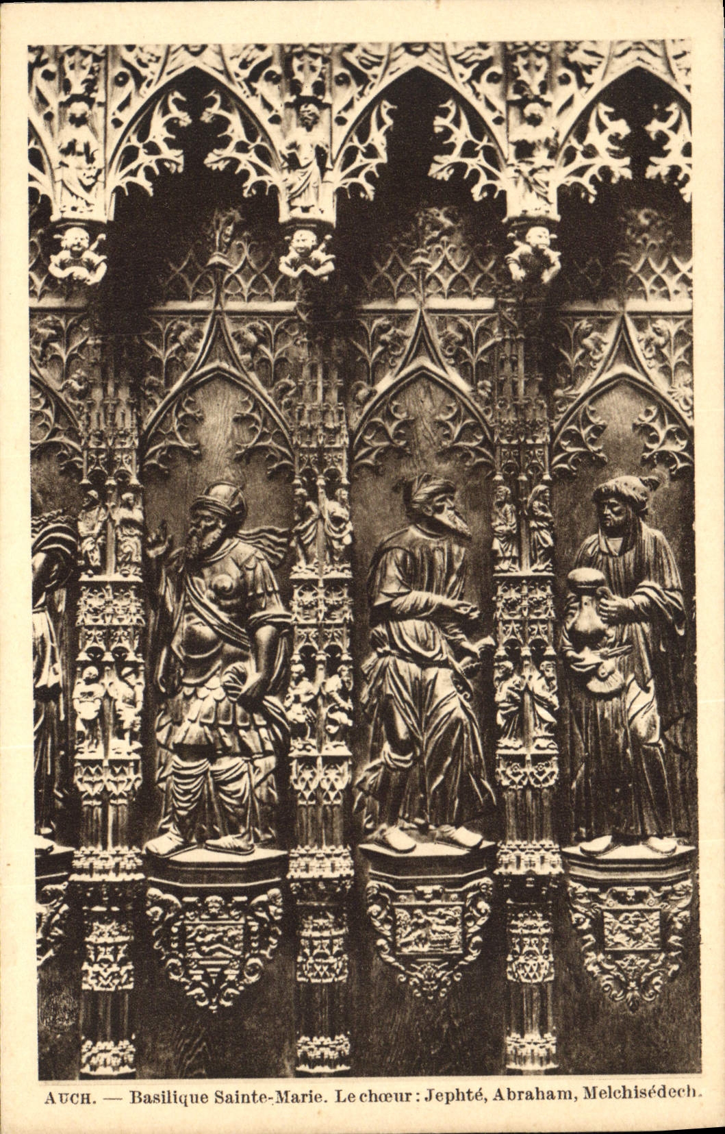 CPA Auch Basique Sainte Marie Lechoeur Jephte Abraham Melchisedech