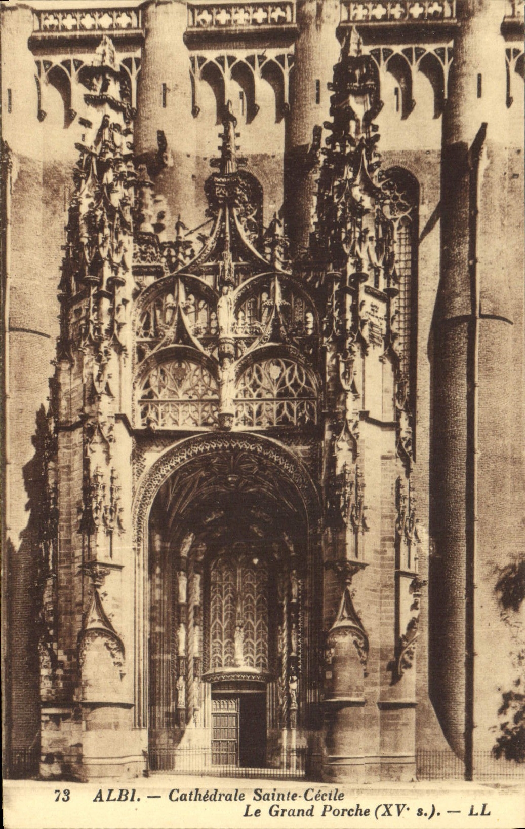 CPA Albi Cathedrale Ste Cecile Le Grand Porche