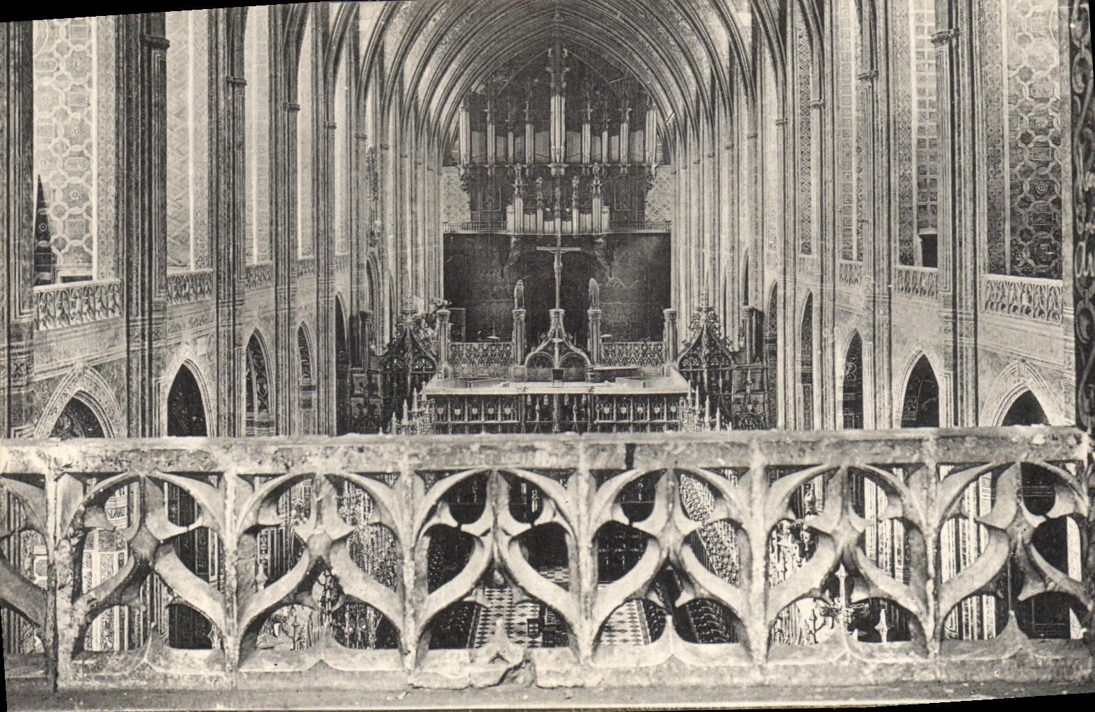 CPA Albi Interieur de la Cathedrale Orgue