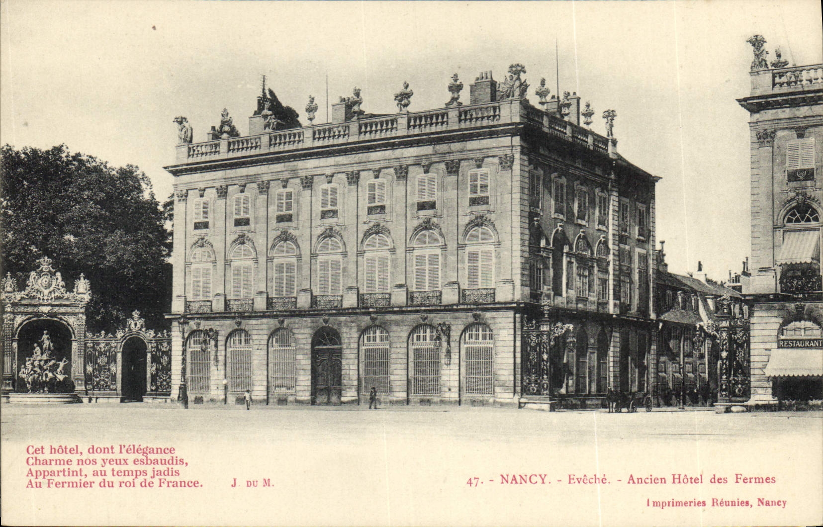 CPA Nancy Eveche Ancien Hotel des Fermes 