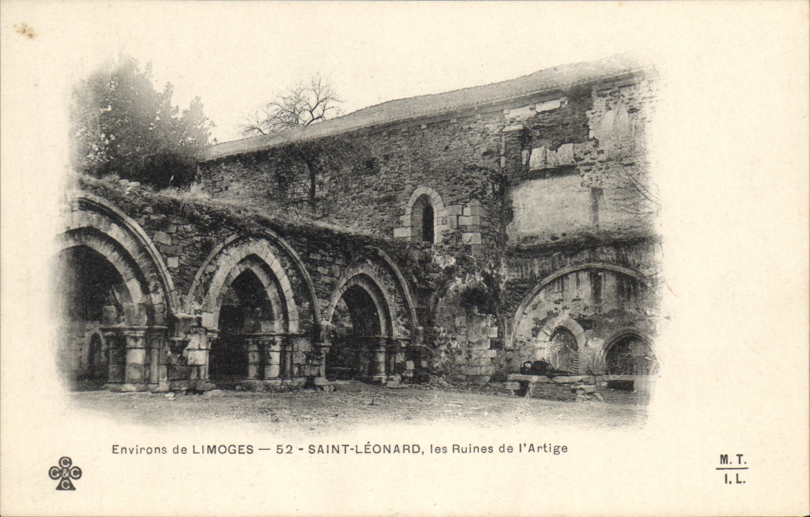 CPA Environs de Limoges Saint Leonard les Ruines de l'Artige 