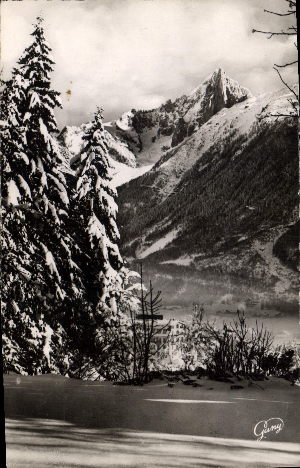 CPA Chamonix Mont Blanc Hte Savoie L'Aiguille du Dru 