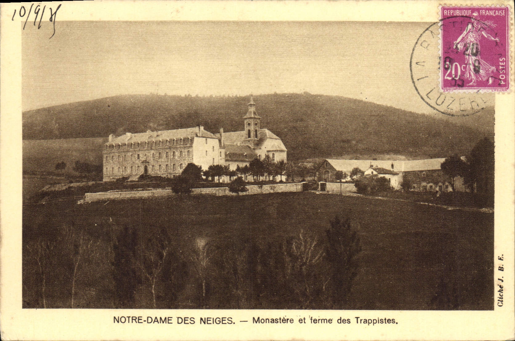 CPA Notre Dame des Neiges Monastere et terme des Trappistes 