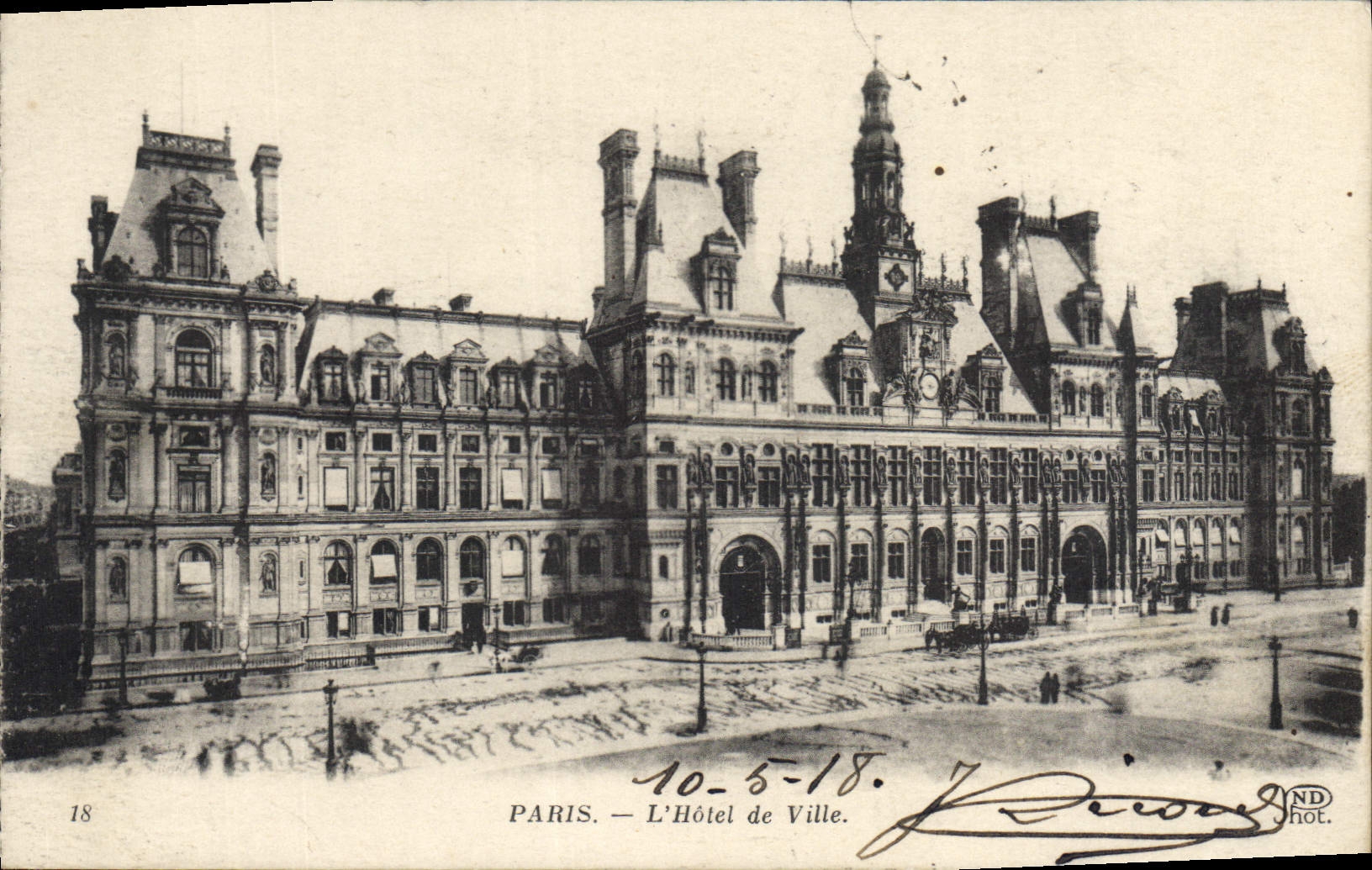 CPA Paris L'Hotel de Ville 