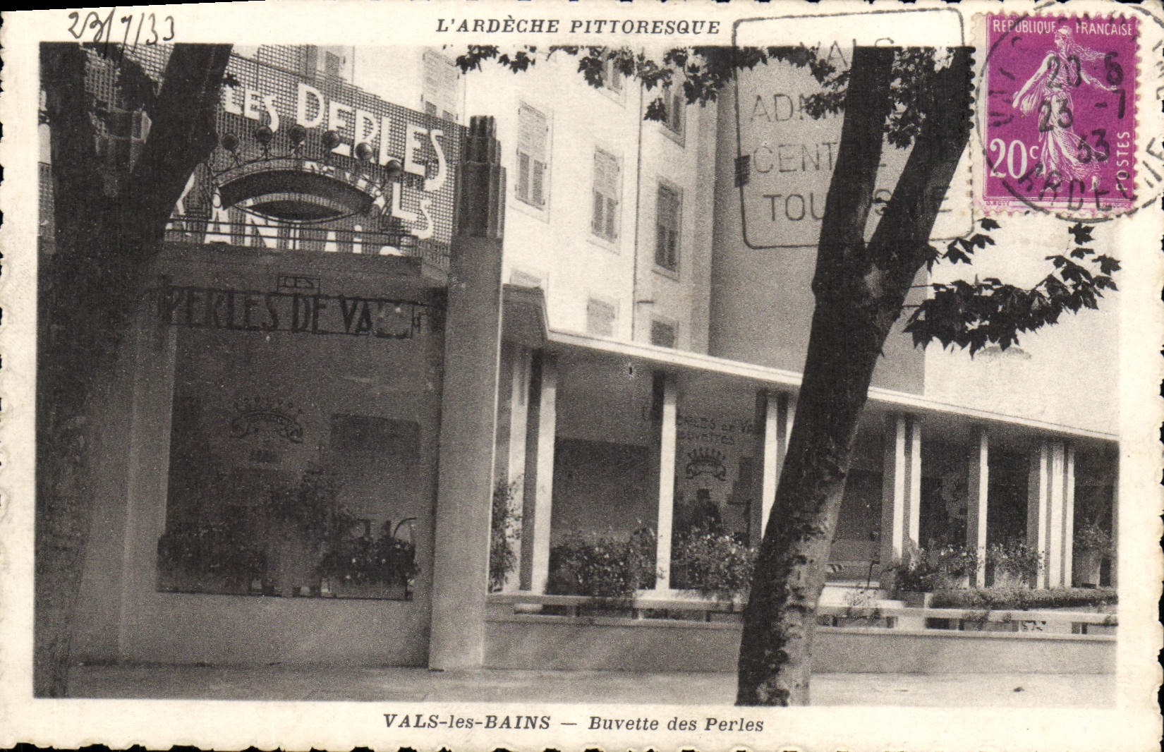 CPA Vals les Bains Buvette des Perles