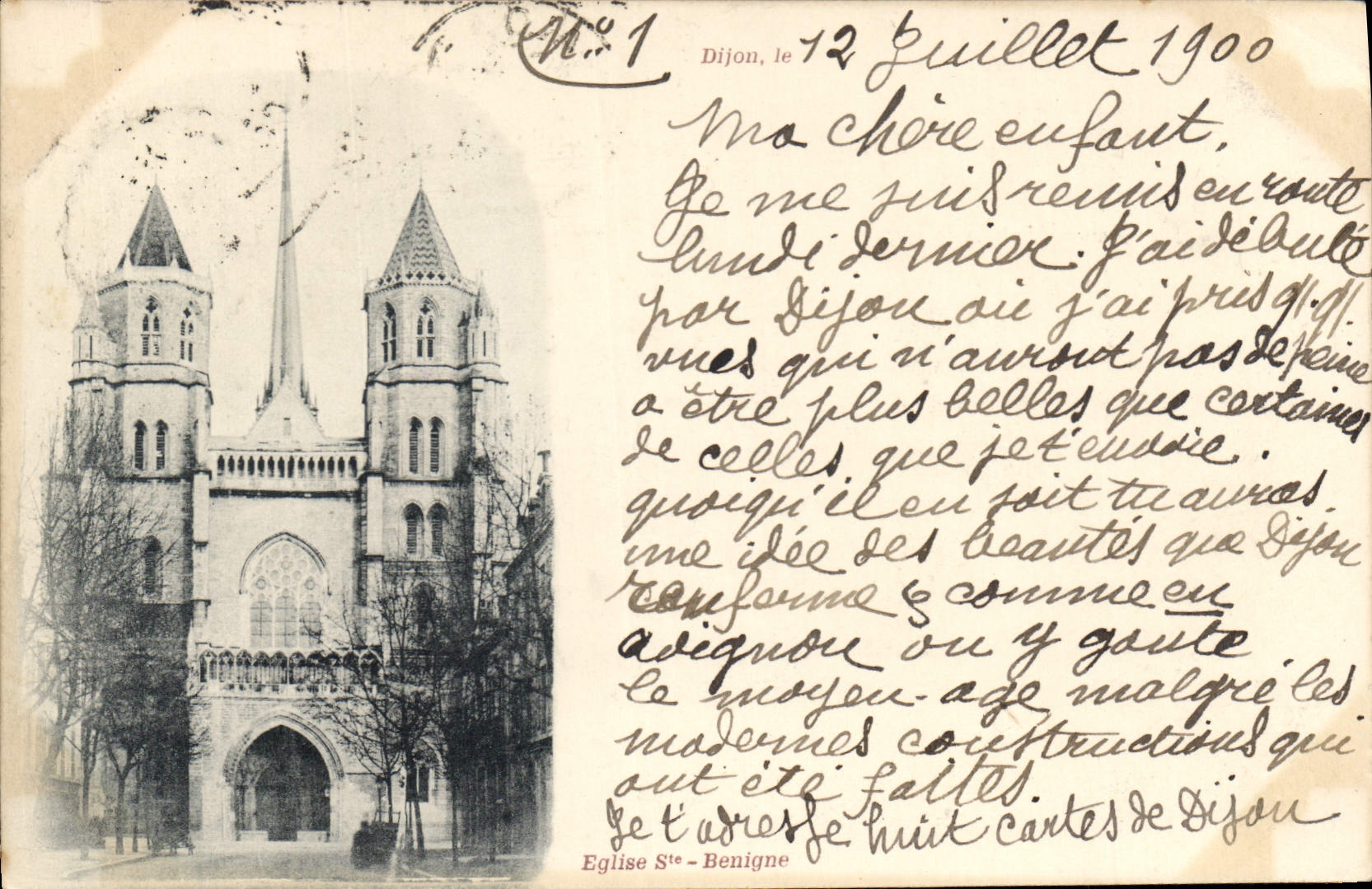 CPA Eglise Ste Benigne 