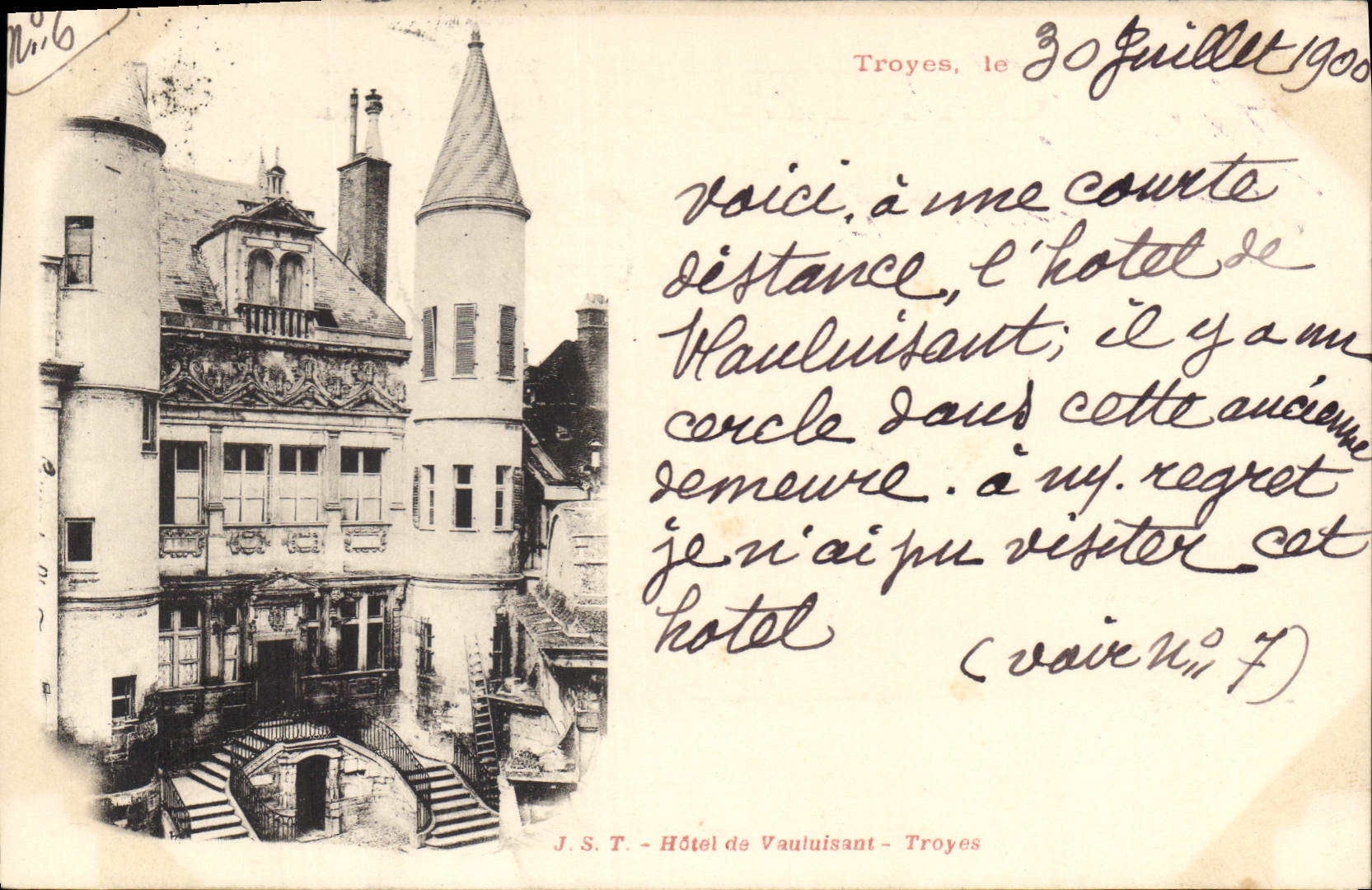 CPA Troyes Hotel de Vauluisant 
