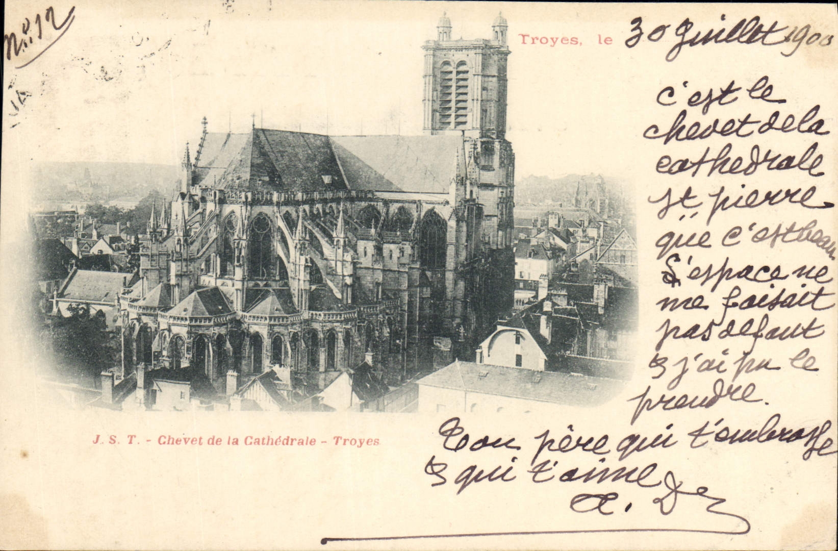 CPA Troyes Chevet de la Cathedrale Troyes 