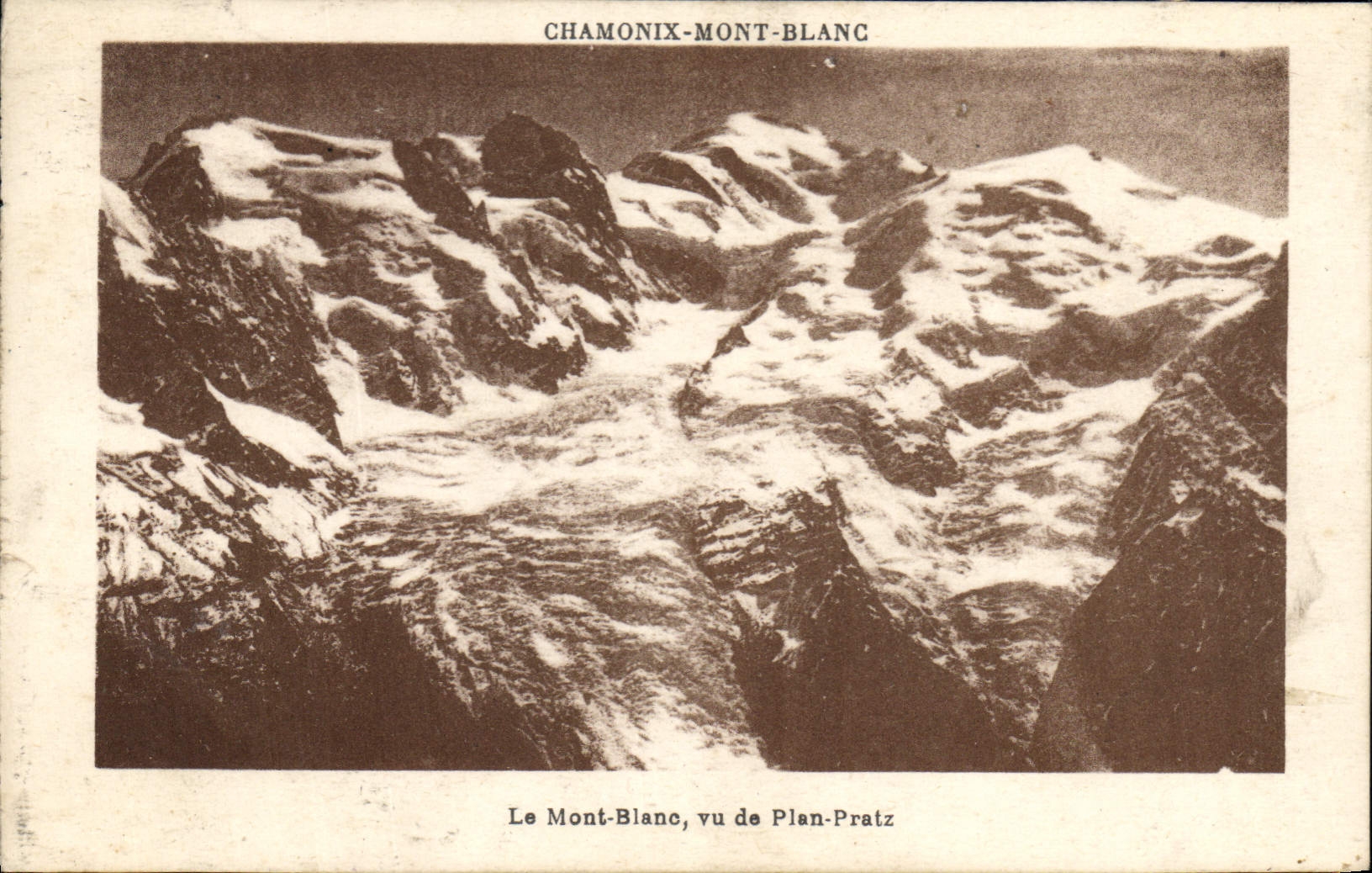 CPA Chamonix Mont Blanc Le Mont Blanc vu de Plan Pratz 
