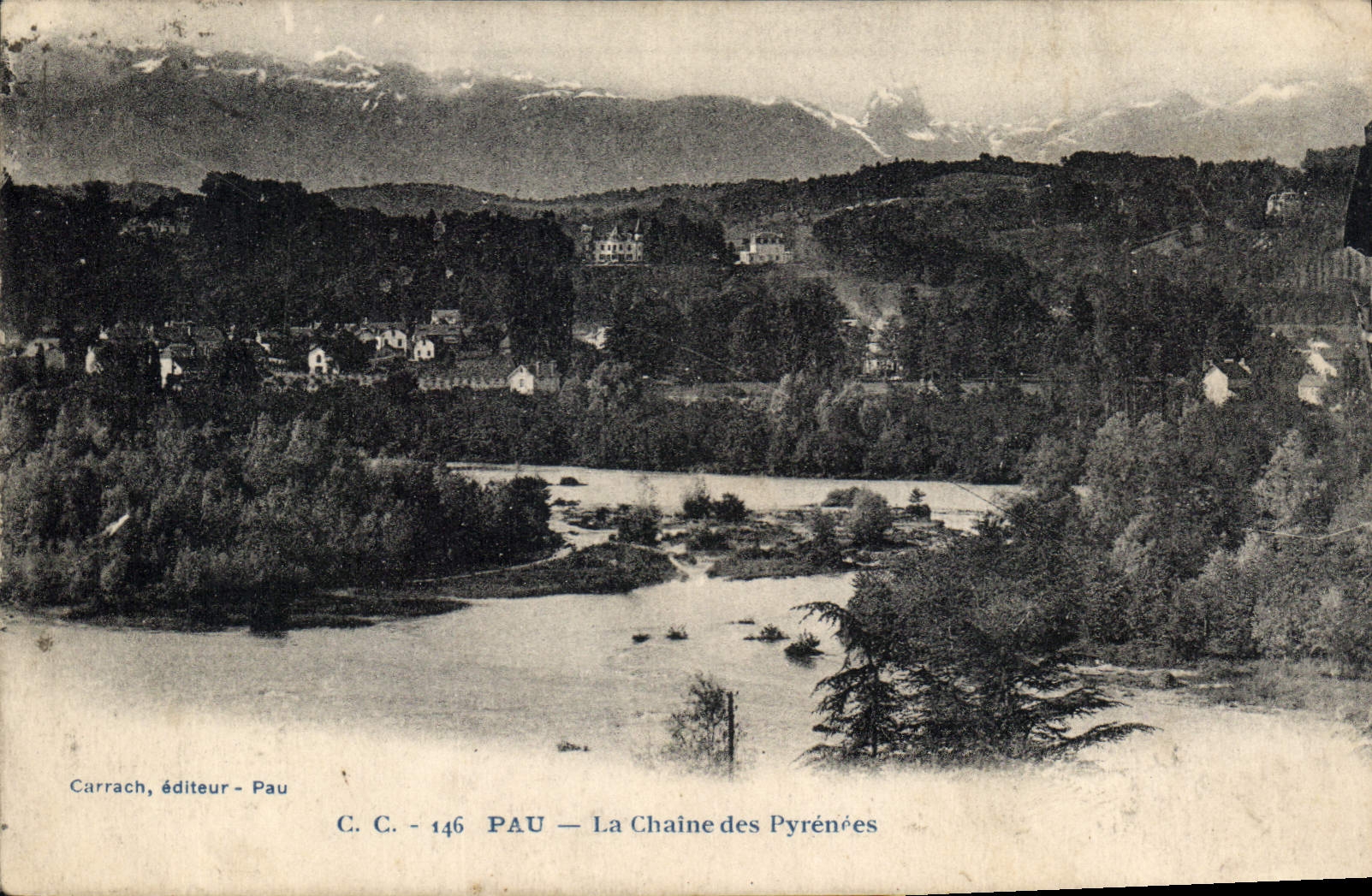 CPA Pau La Chaine des Pyrenees 