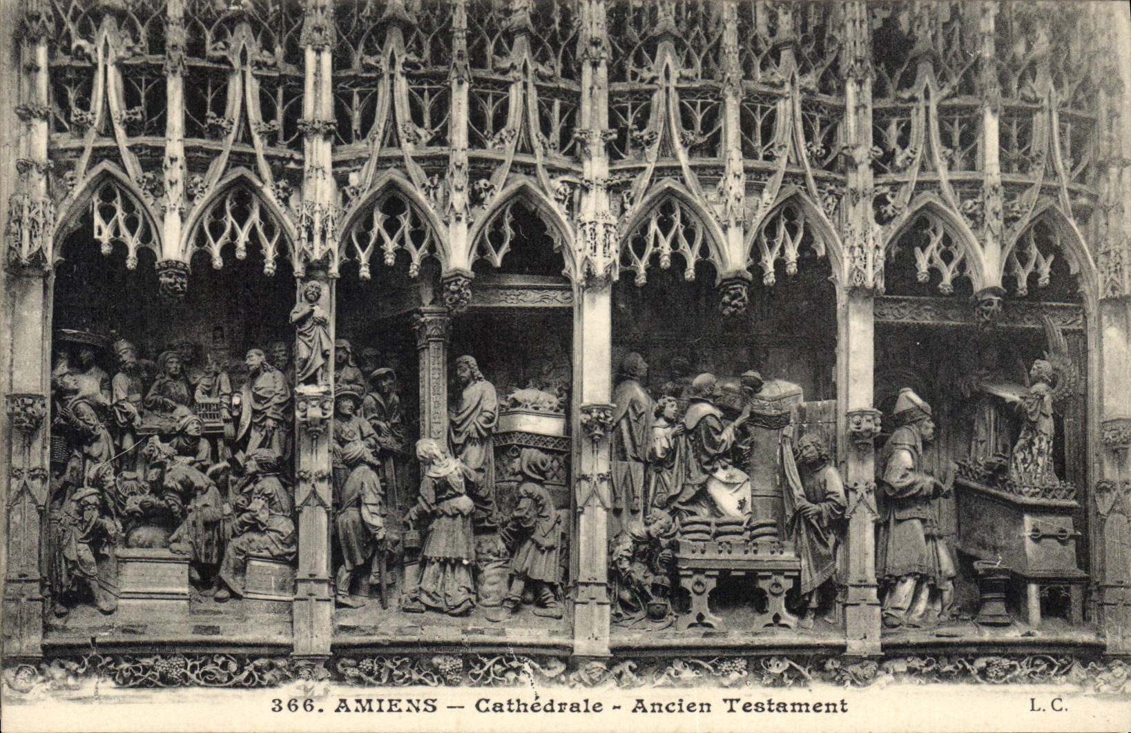 CPA Amiens Cathedrale Ancien Testament 