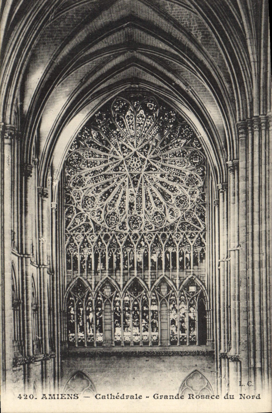 CPA Amiens Cathedrale Grande Rossace du Nord