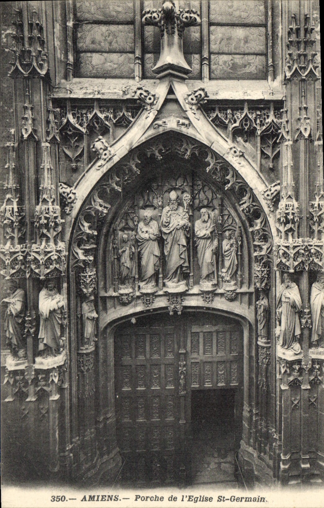 CPA Amiens Porche de l'Eglise St Germain 