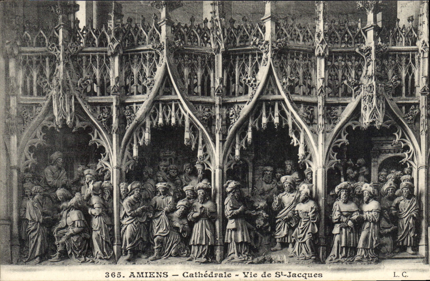 CPA Amiens Cathedrale Vie de St Jacques 
