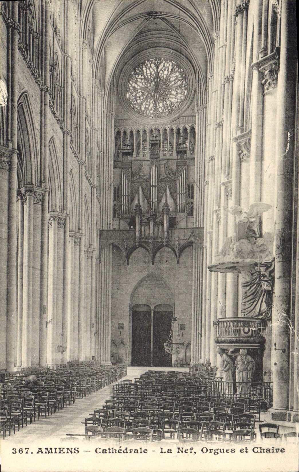 CPA Amiens Cathedrale La Nef Orgues et Chaire 