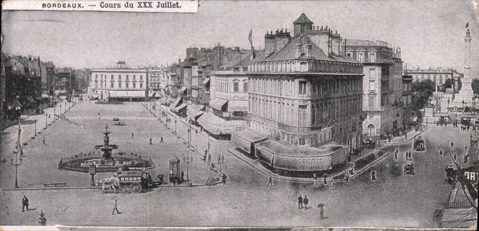 CPA Bordeaux Cours deu XXX Juillet 