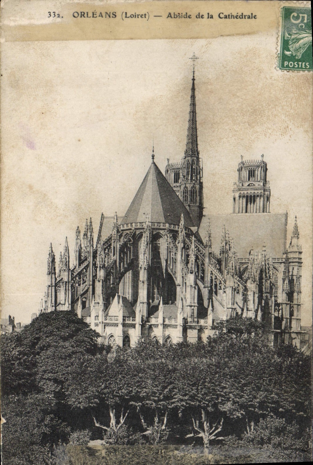 CPA Orleans Loiret Abside de la Cathedrale 
