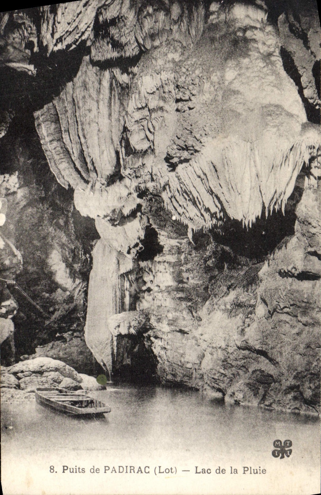 CPA Puits de Padirac Lot Lac de la Pluie