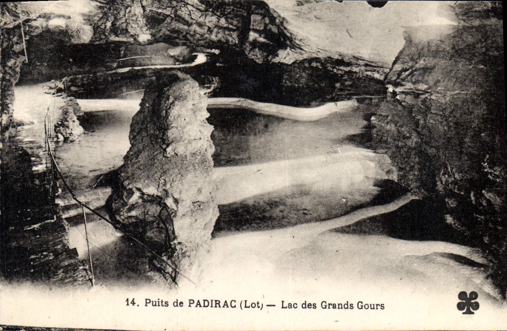 CPA Puits de Padirac Lot Lac des Grands Gours