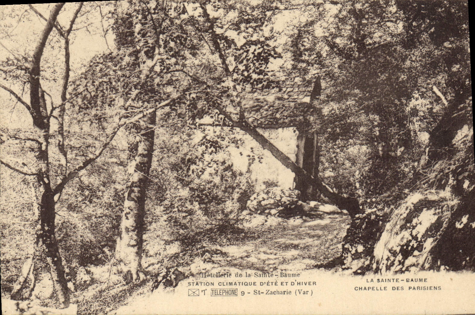 CPA La Sainte Baume Chapelle des Parisiens 