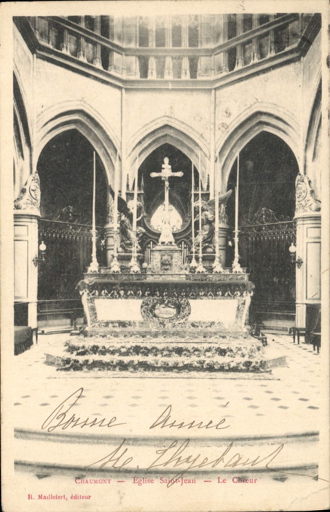 CPA Chaumont Eglise Saint Jean Le Choeur