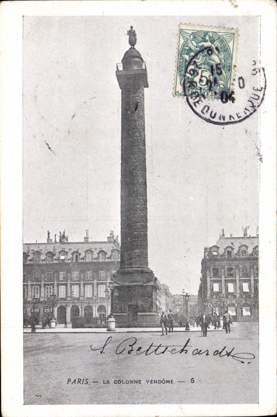 CPA Paris La Colonne Vendome