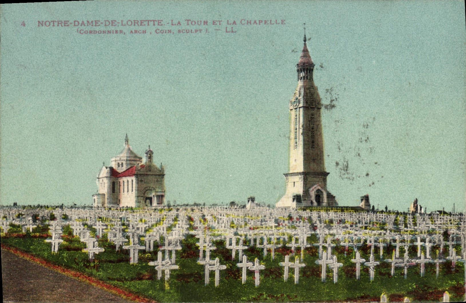 CPA Notre Dame de Lorette La Tour et la Chapelle 