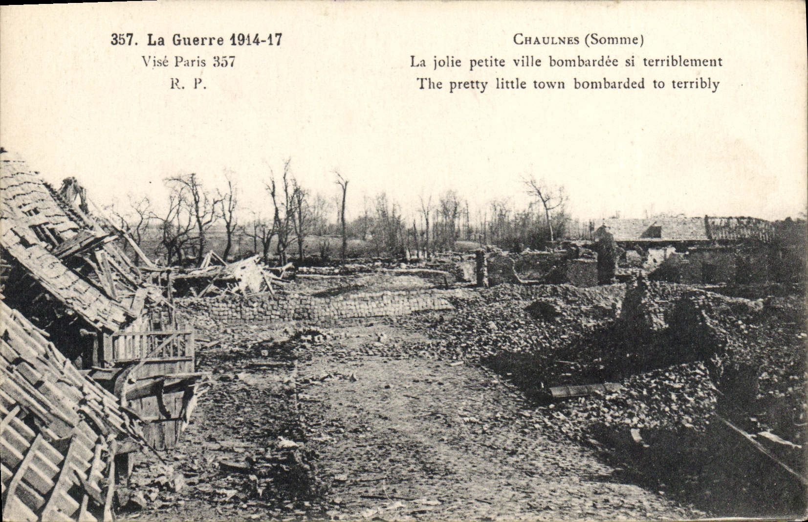 CPA la Guerre 1914 17 Chaulnes Somme 