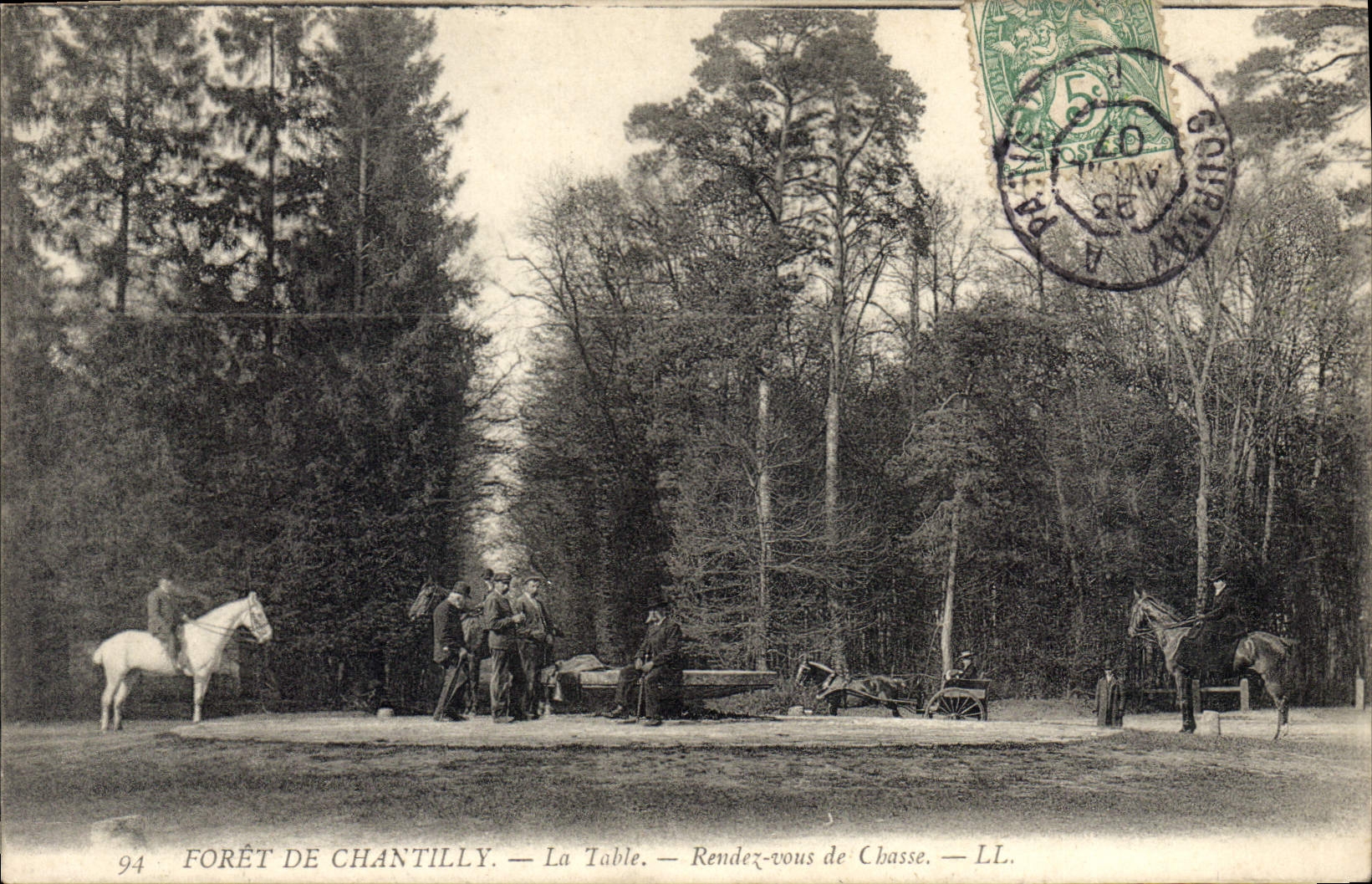 CPA Foret de Chantilly La Table Rendez vous de Chasse