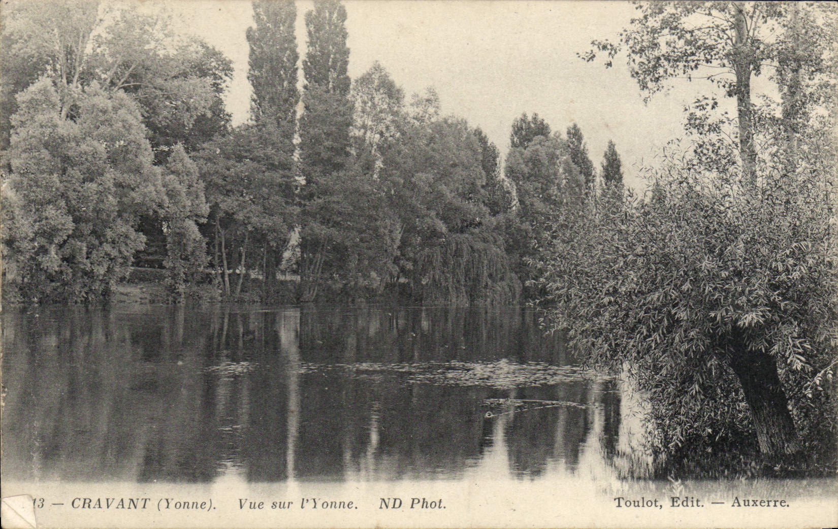 CPA Cravant Yonne Vue sur l'Yonne 