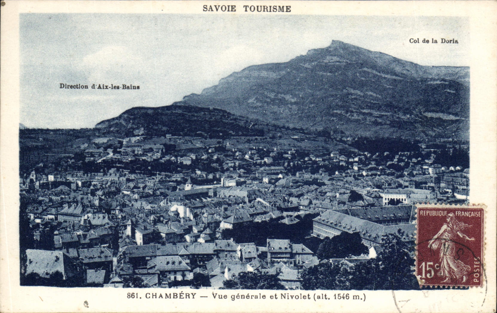 CPA Chambery Vue generale et Nivolet 