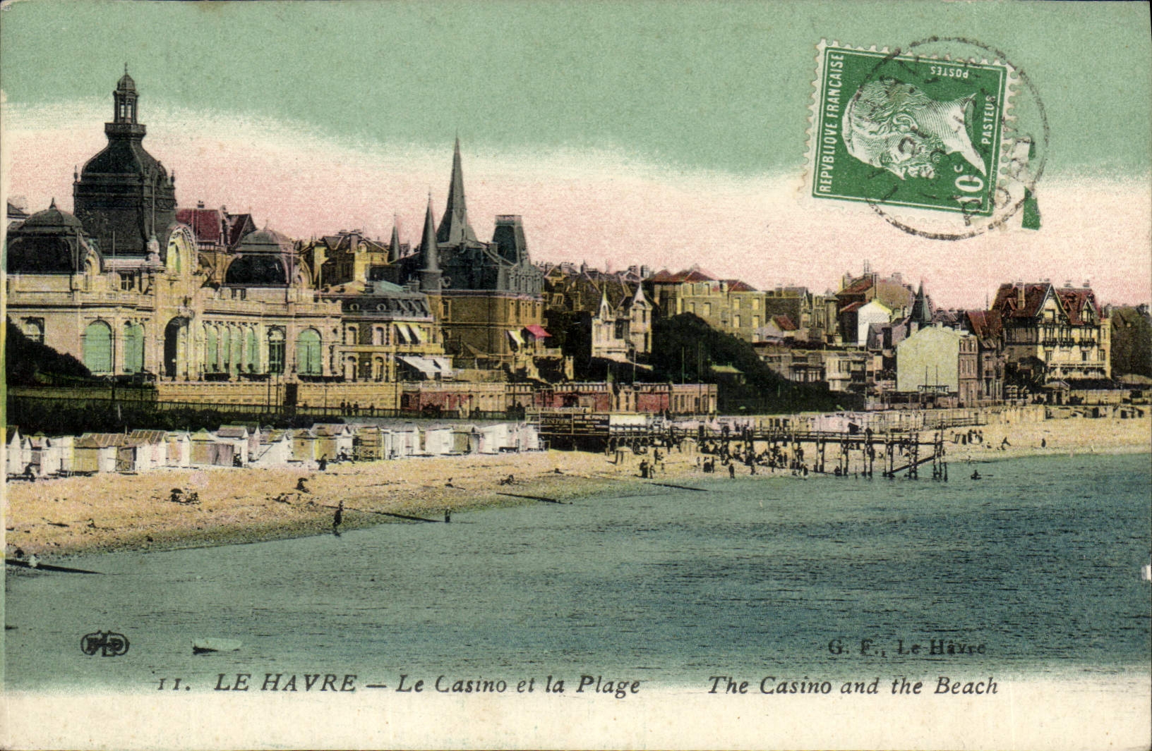 CPA Le Havre Le Casino et la Plage 