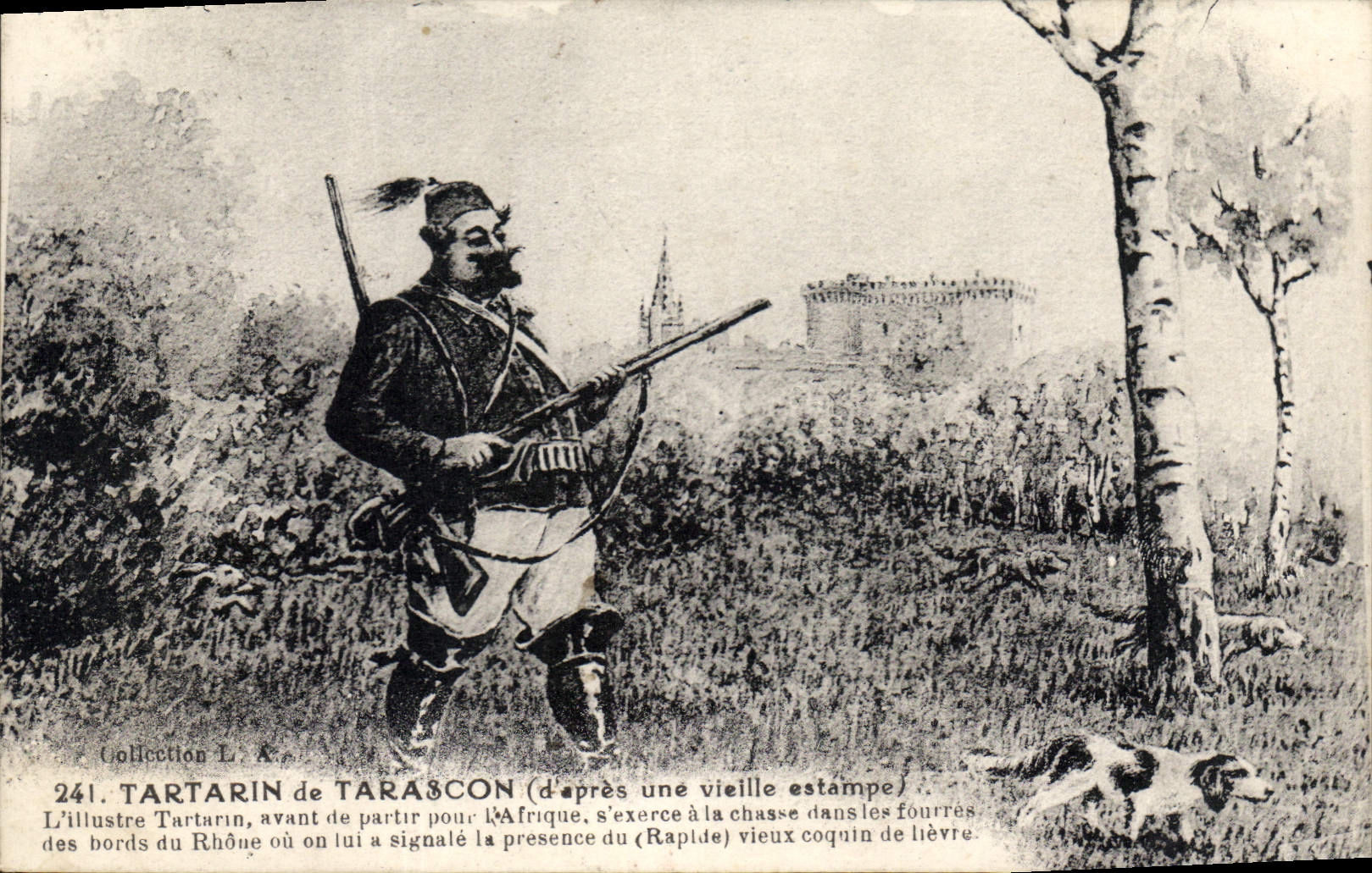 CPA Tartarin de Tarascon d'apres une vieille estampe