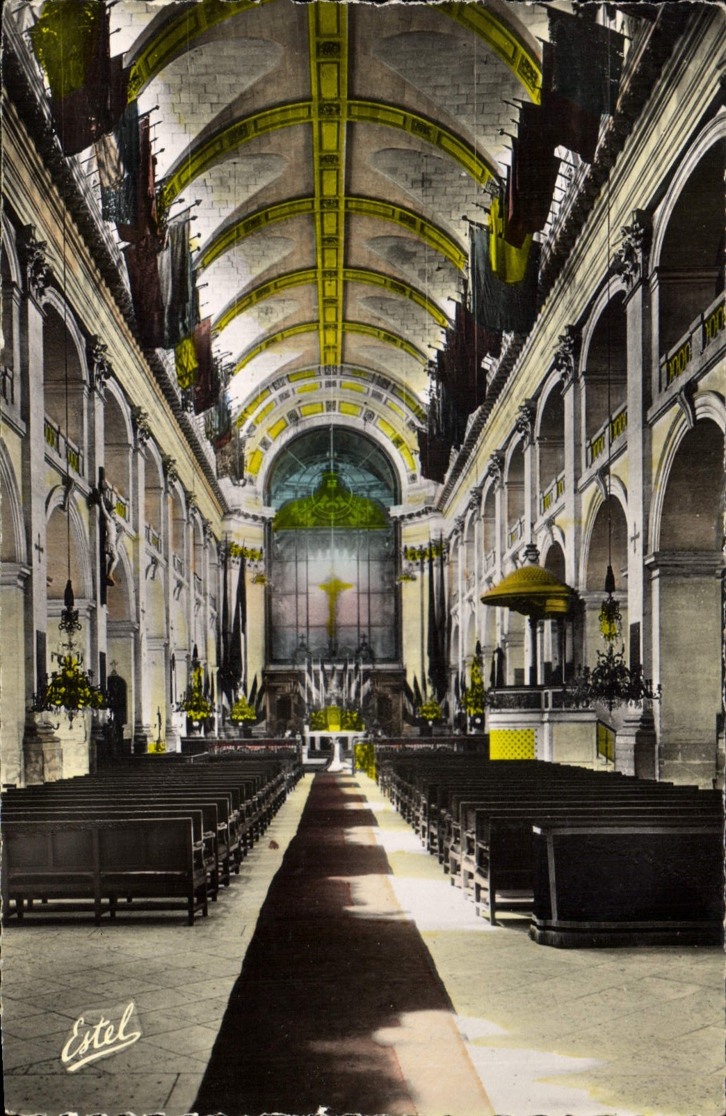 CPA Paris Les Invalides Eglise St Louis Interieur
