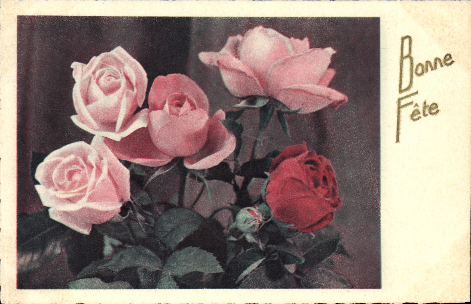 CPA Bonne Fete Fleurs