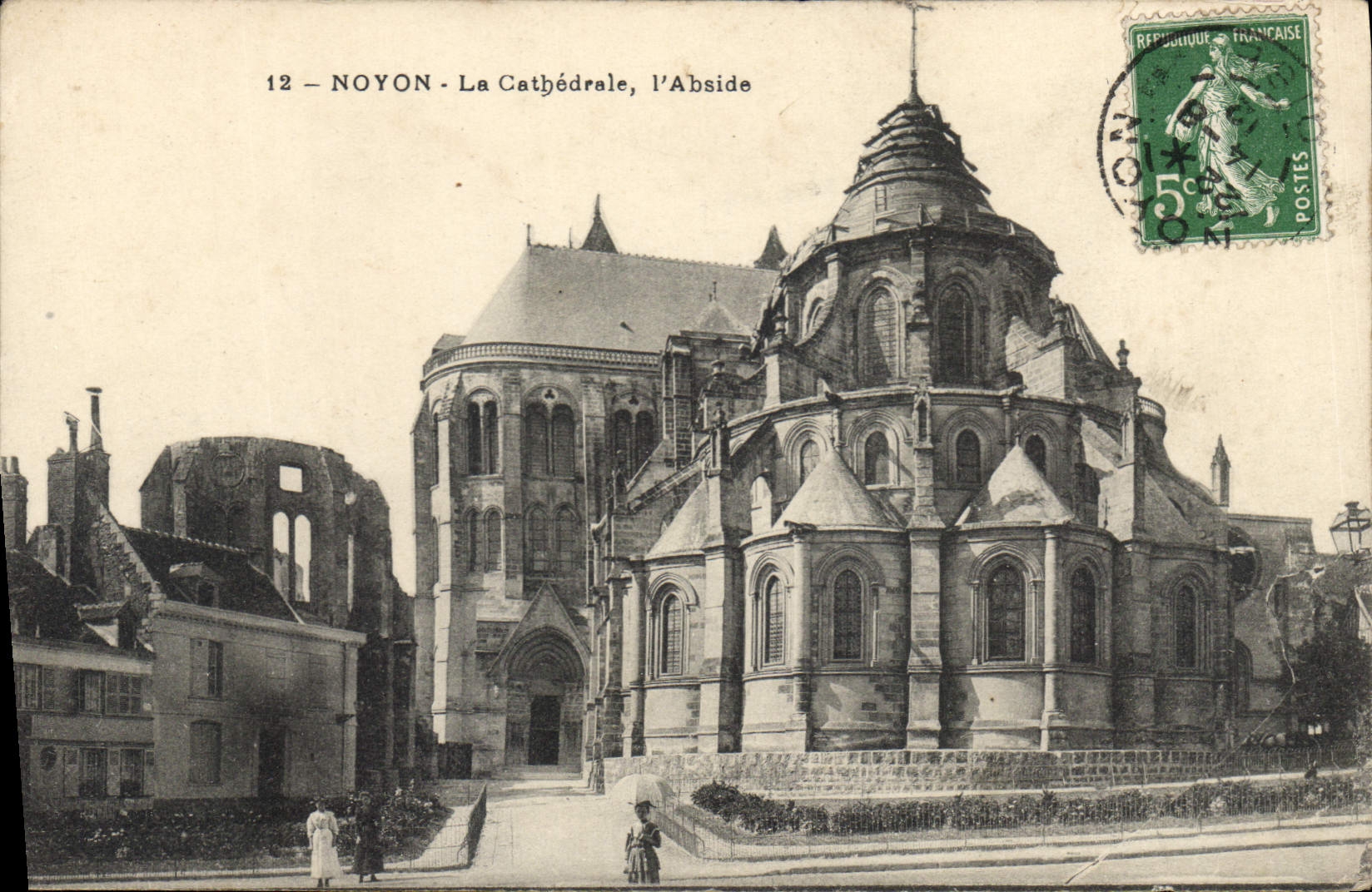 CPA Noyon La Cathedrale L'Abside 