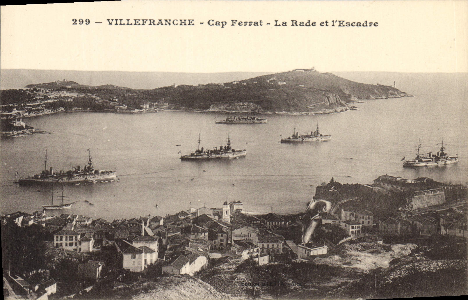 CPA Villefranche Cap Ferrat La Rade et l'Escadre Bateaux