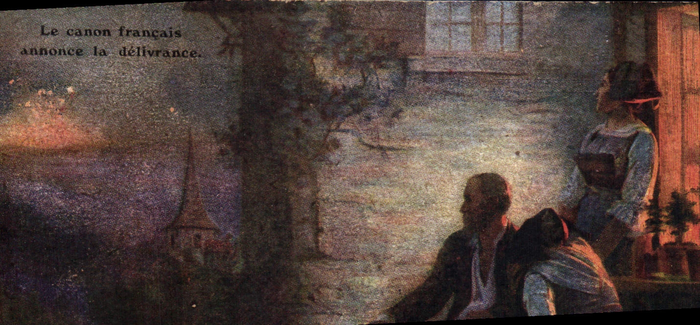 CPA Le canon francais annonce la delivrance