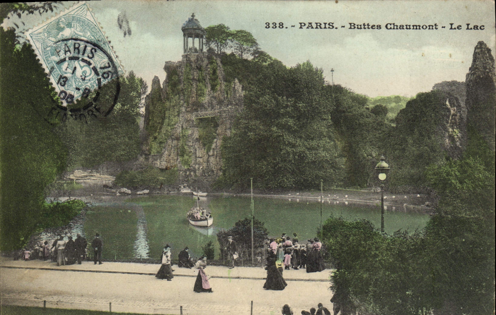 CPA Paris Buttes Chaumont Le Lac 
