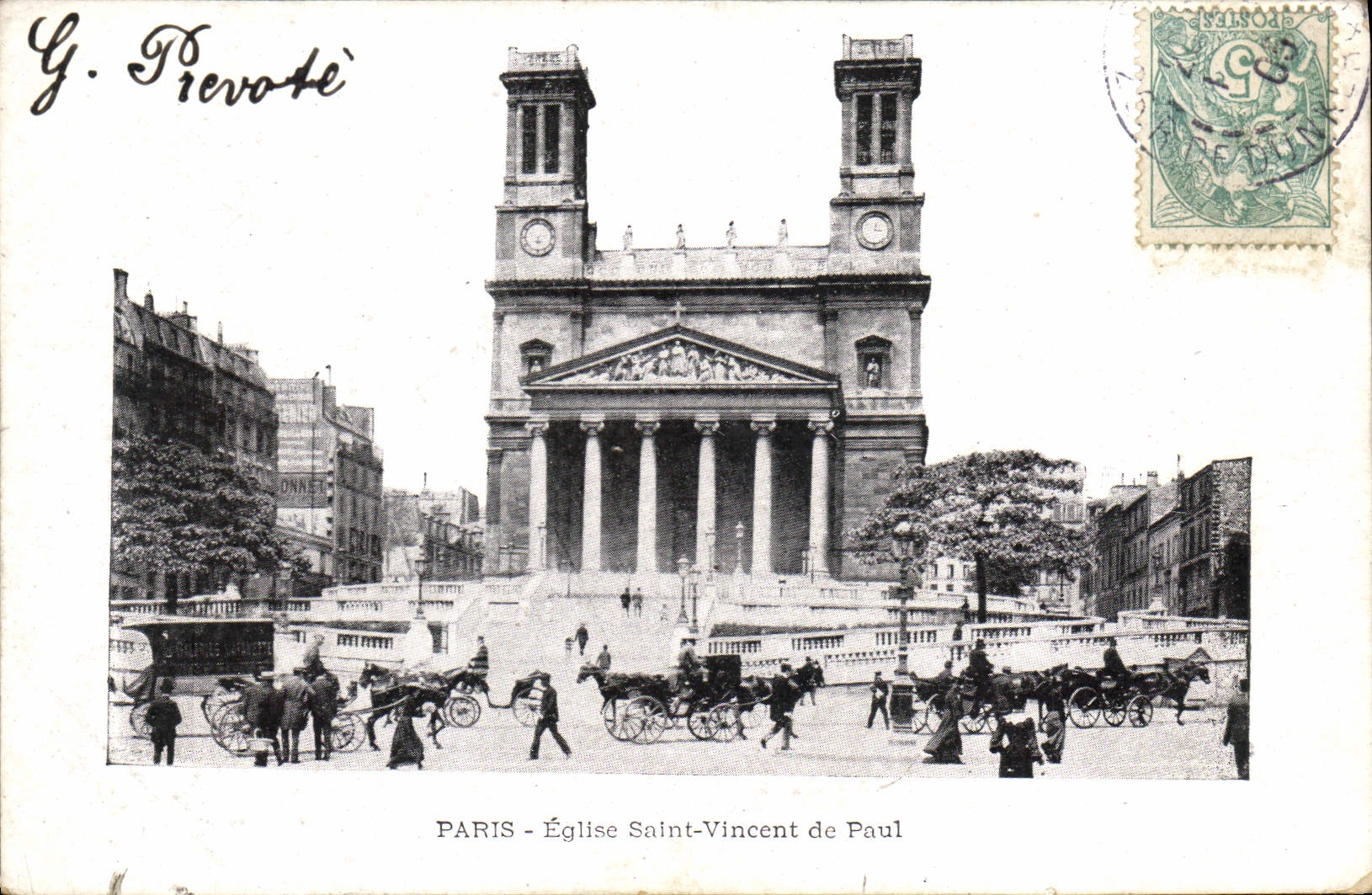 CPA Paris Eglise Saint Vincent de Paul 